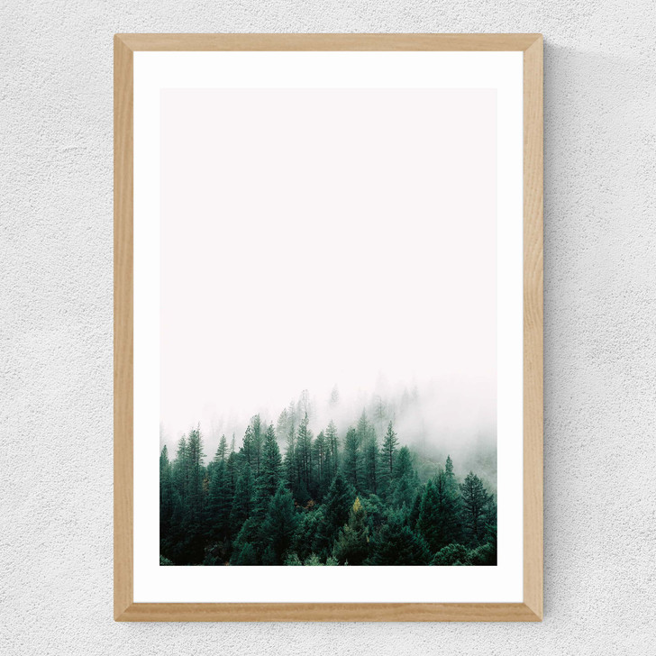 Forest Mist Medium Oak Frame