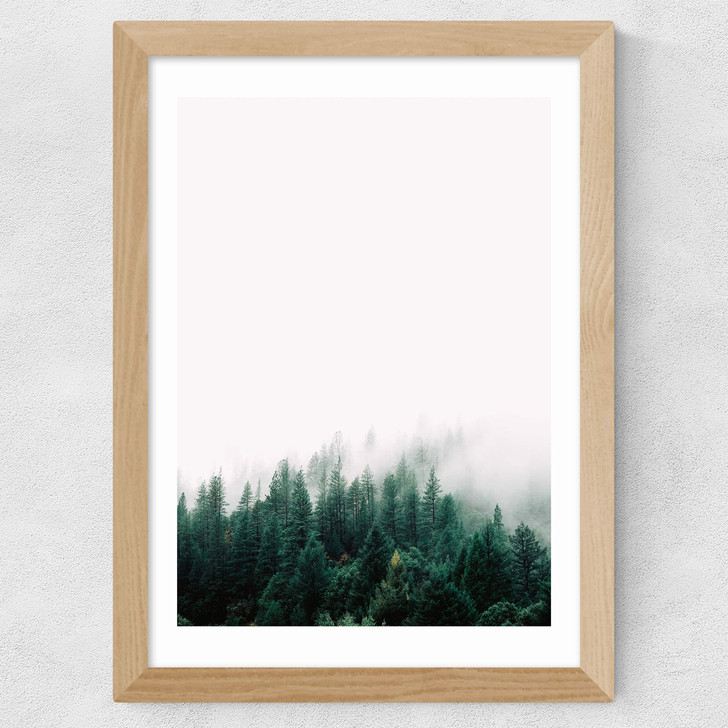 Forest Mist Wide Oak Frame