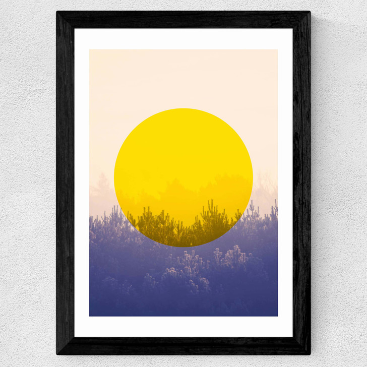 Sun is Up Wide Black Frame Sun is Up Wide Black Frame