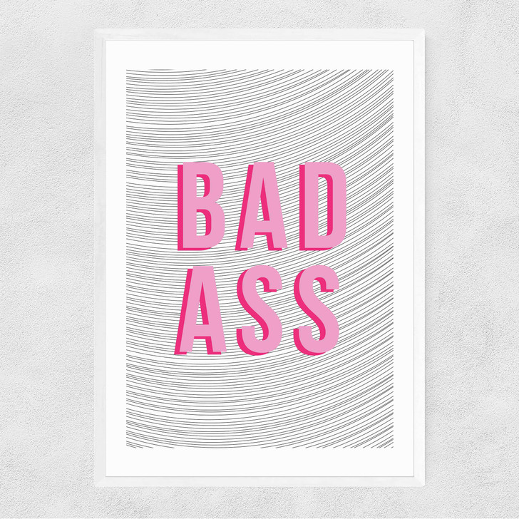 Bad Ass Narrow White Frame Bad Ass Narrow White Frame