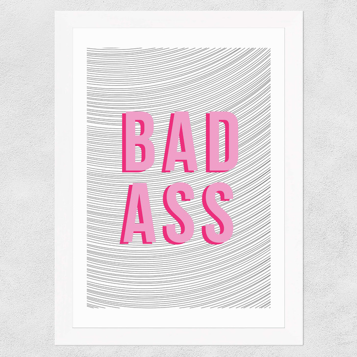 Bad Ass Wide White Frame Bad Ass Wide White Frame