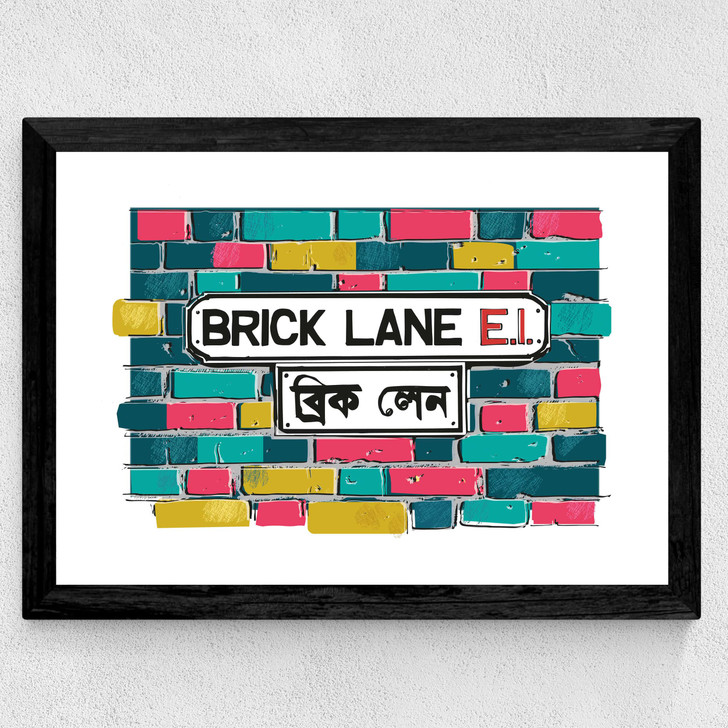 Brick Lane E1 Wide Black Frame