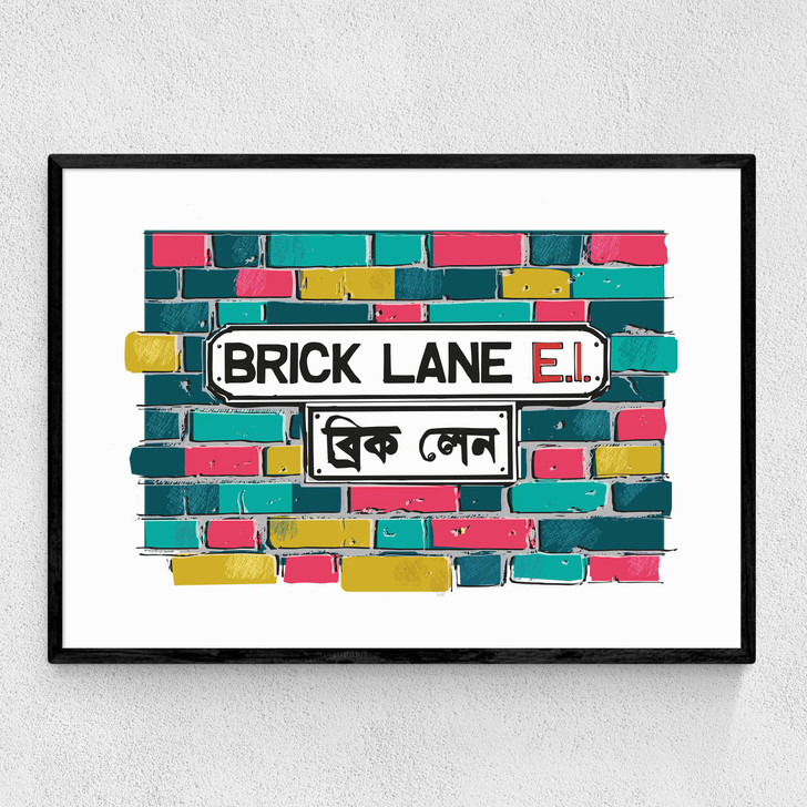 Brick Lane E1 Narrow Black Frame