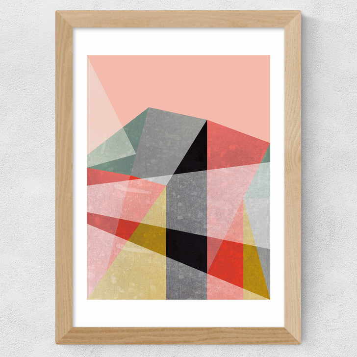 Canvas I Wide Oak Frame