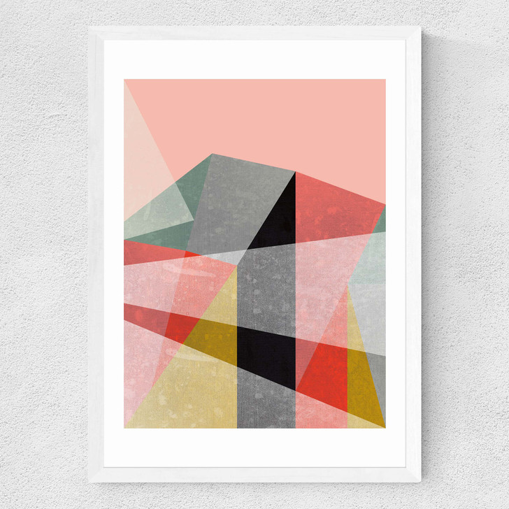 Canvas I Medium White Frame