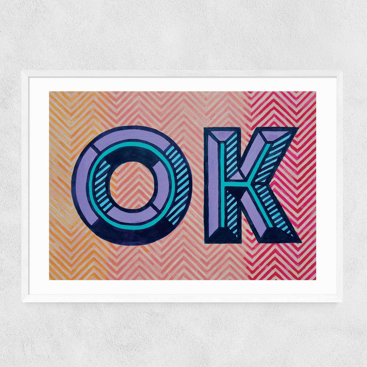 Ok by Sophie Ward Narrow White Frame Ok by Sophie Ward Narrow White Frame