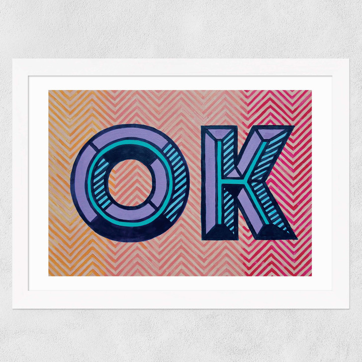 Ok by Sophie Ward Wide White Frame Ok by Sophie Ward Wide White Frame
