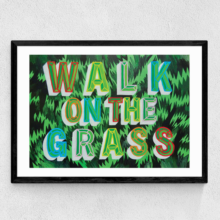 Walk on the Grass Medium Black Frame Walk on the Grass Medium Black Frame