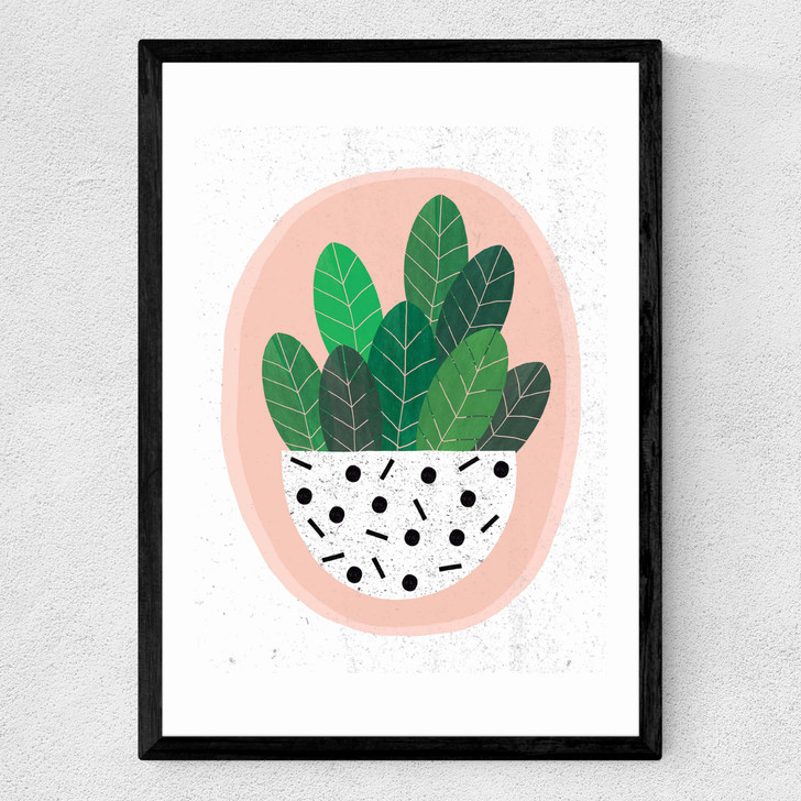 Pot Plant Medium Black Frame Pot Plant Medium Black Frame