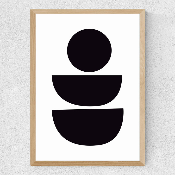 Abstract II Medium Oak Frame Abstract II Medium Oak Frame