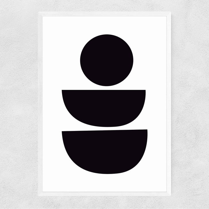 Abstract II Narrow White Frame Abstract II Narrow White Frame