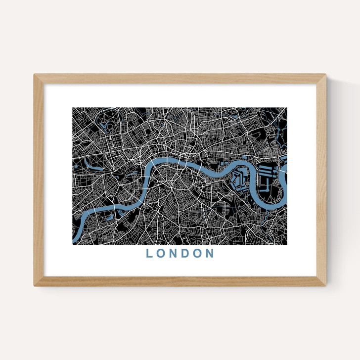 London Map Negative