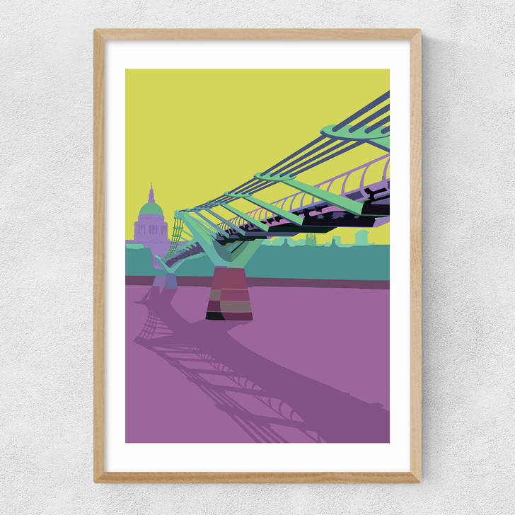 Millennium Bridge - St Pauls Narrow Oak Frame Millennium Bridge - St Pauls Narrow Oak Frame