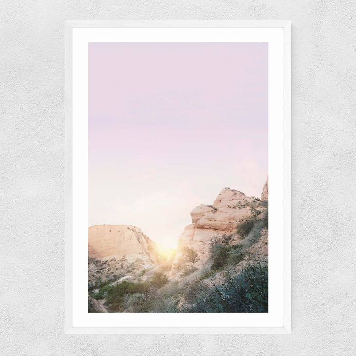 Desert Narrow White Frame Desert Narrow White Frame