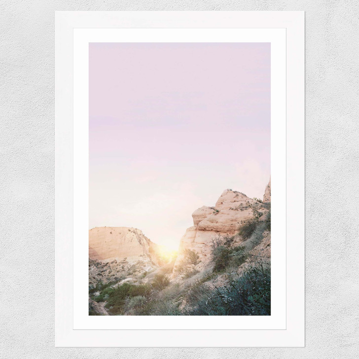 Desert Wide White Frame