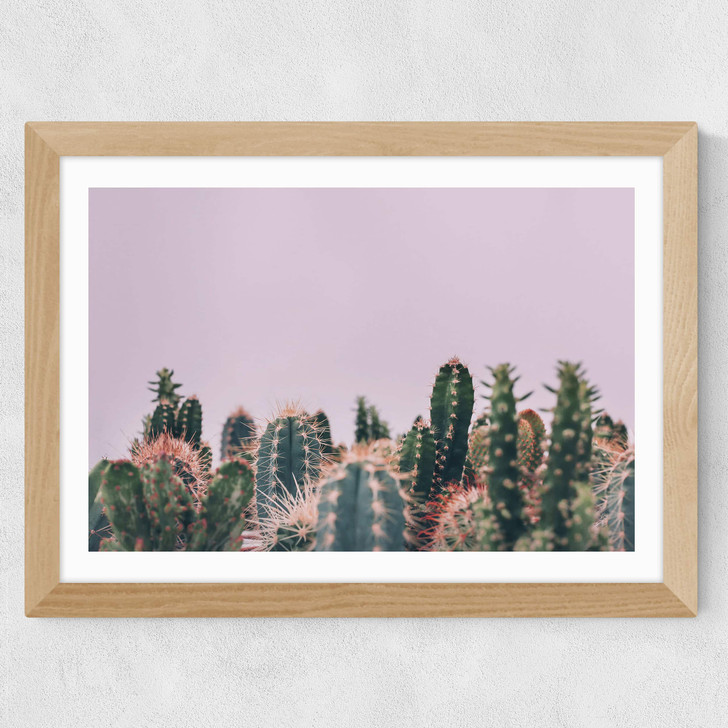 Cactus Garden Wide Oak Frame