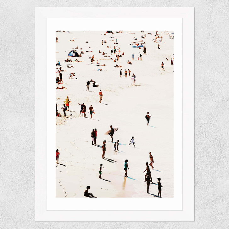 Beach Life Wide White Frame