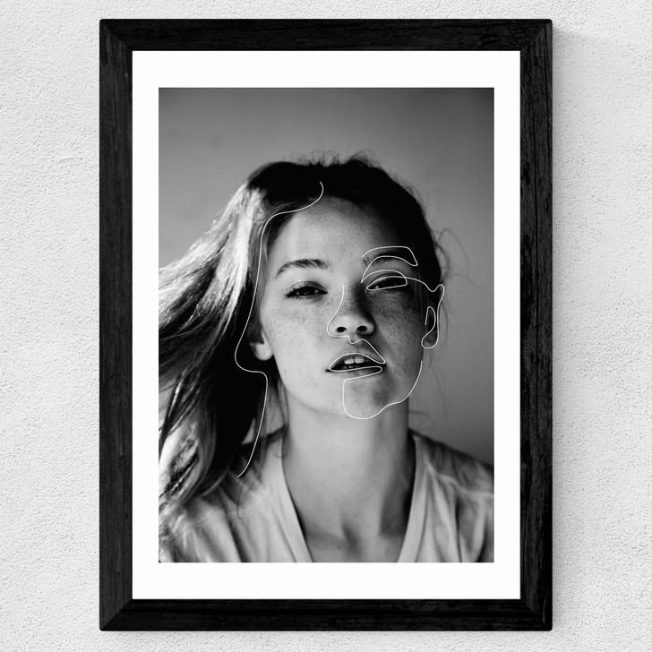 Delineate Wide Black Frame