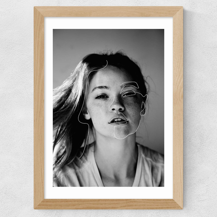 Delineate Wide Oak Frame