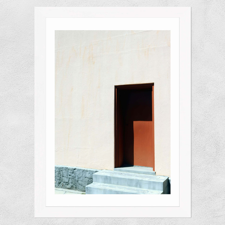 Door II Wide White Frame
