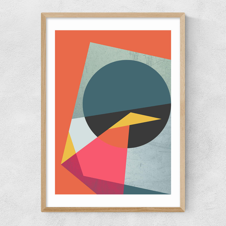 Graphic #2 Narrow Oak Frame Graphic #2 Narrow Oak Frame
