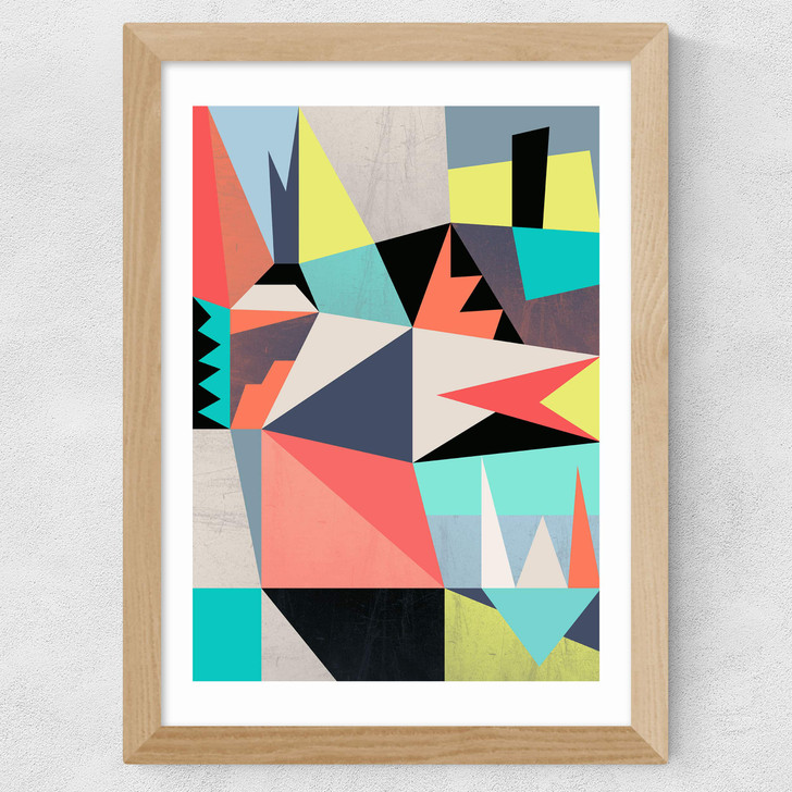 Graphic #3 Wide Oak Frame