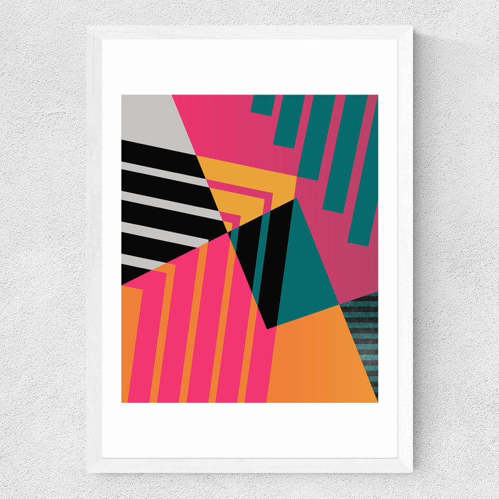 GEOMETRIC #23 Medium White Frame GEOMETRIC #23 Medium White Frame