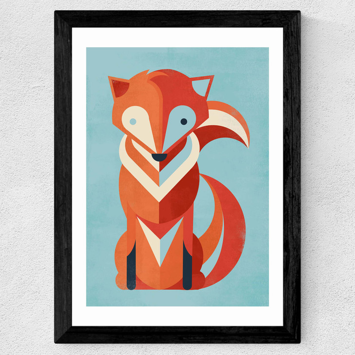 Fox by Jay Fleck Wide Black Frame Fox by Jay Fleck Wide Black Frame