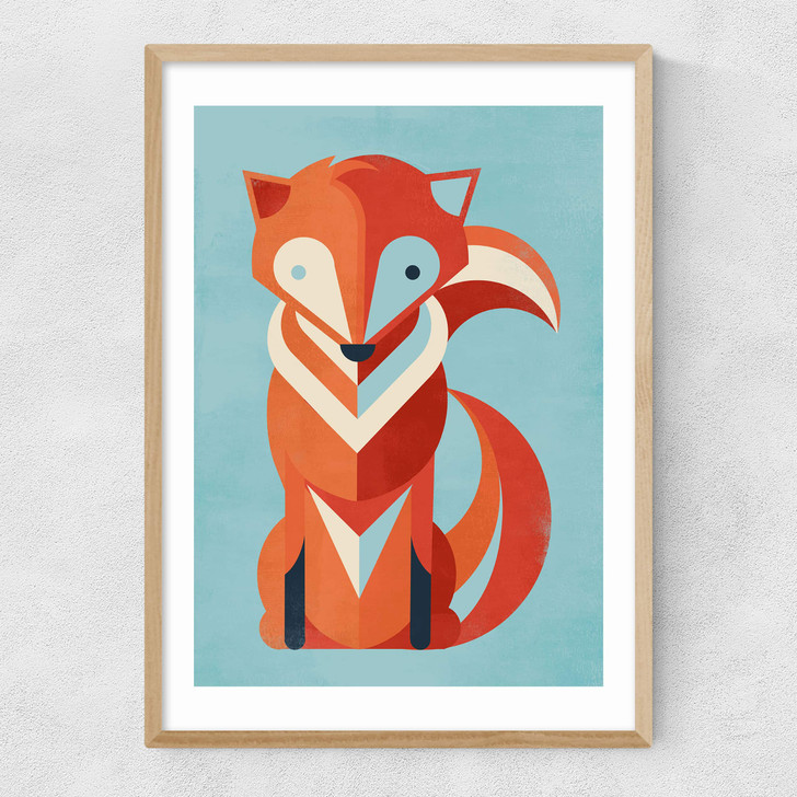 Fox by Jay Fleck Narrow Oak Frame Fox by Jay Fleck Narrow Oak Frame