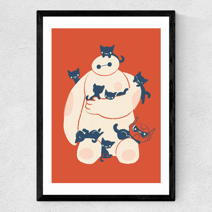 Kittens Medium Black Frame