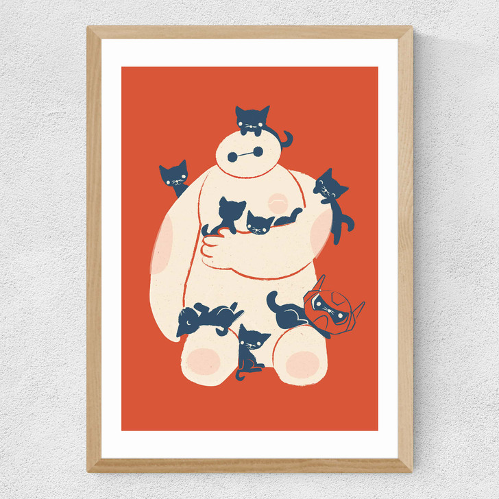 Kittens Medium Oak Frame