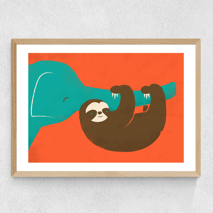 Let's Hang Medium Oak Frame Let's Hang Medium Oak Frame