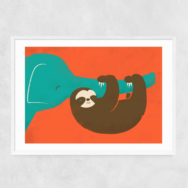 Let's Hang Narrow White Frame Let's Hang Narrow White Frame