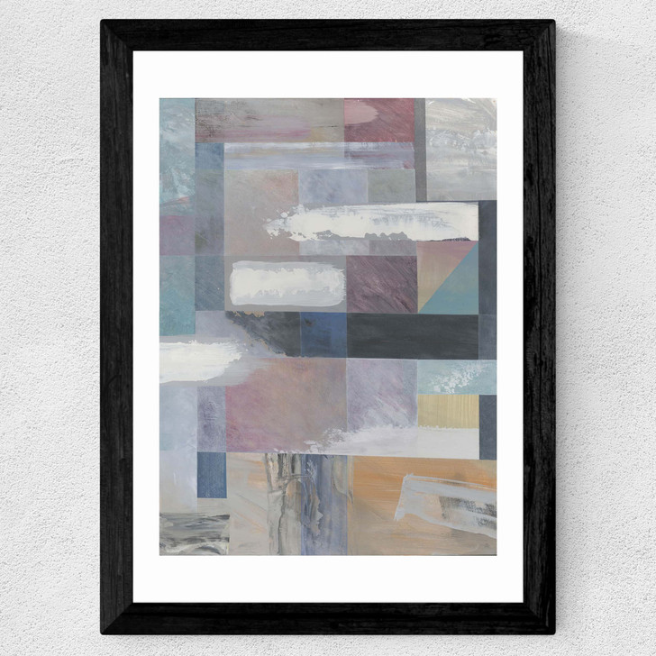 Painterly Abstract I Wide Black Frame