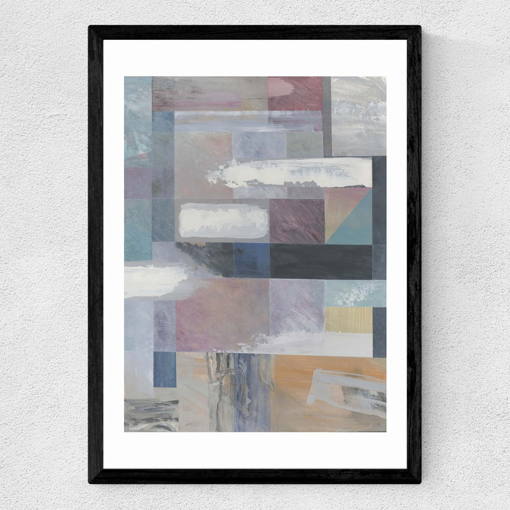 Painterly Abstract I Medium Black Frame