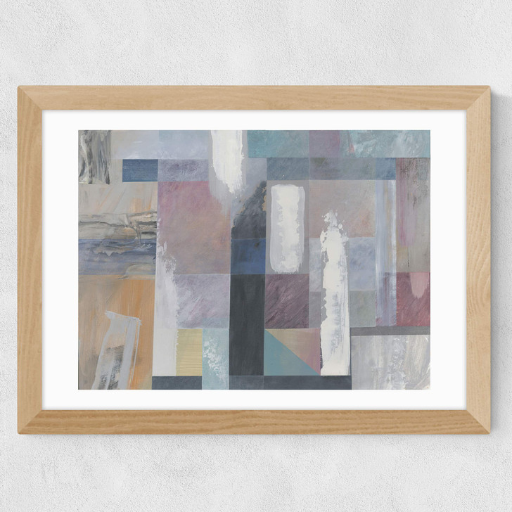 Painterly Abstract I Wide Oak Frame