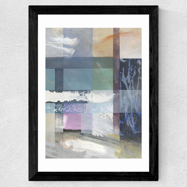 Painterly Abstract II Wide Black Frame Painterly Abstract II Wide Black Frame
