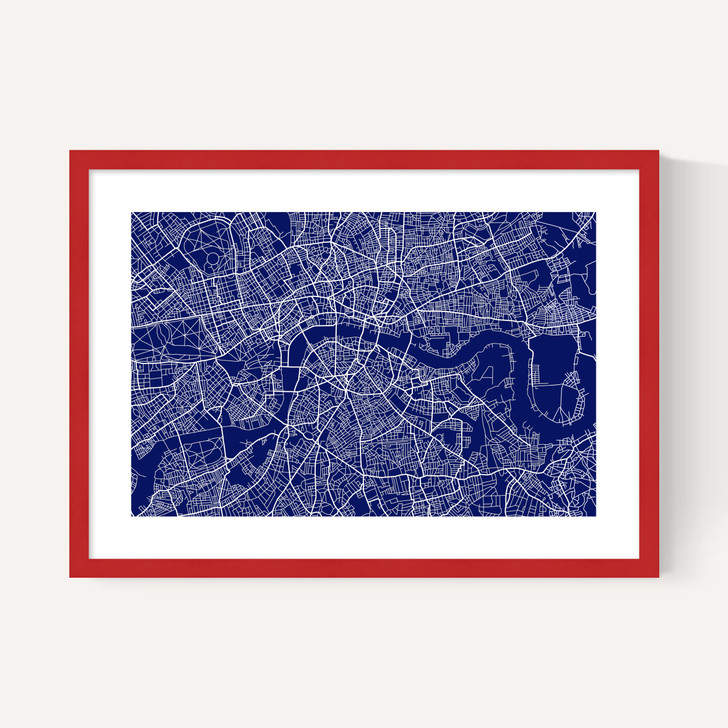 London Map Navy