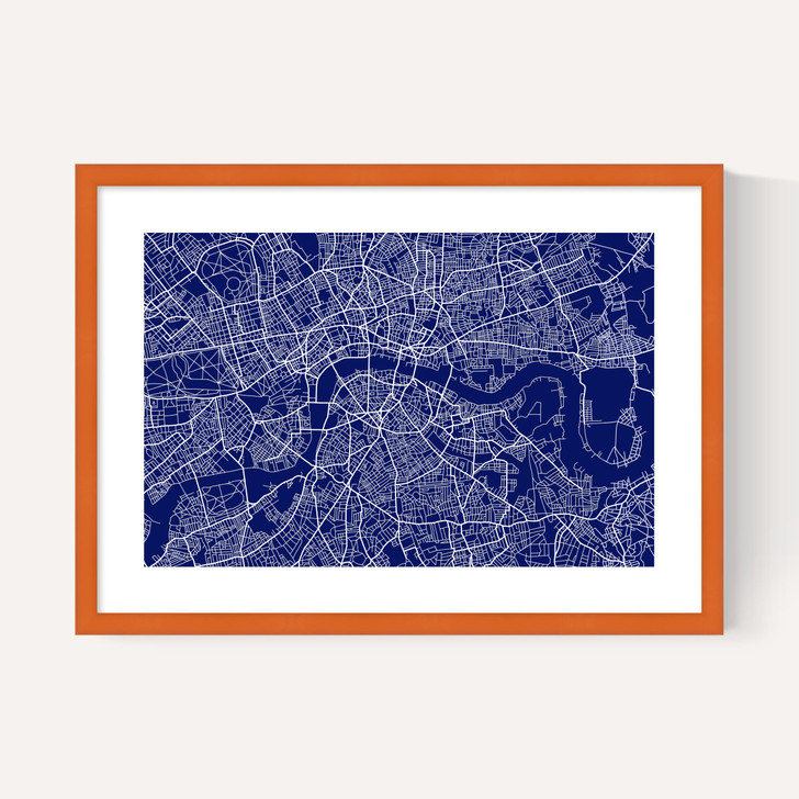 London Map Navy