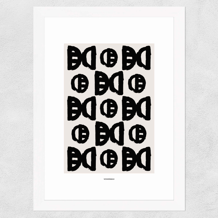 Geo Wide White Frame