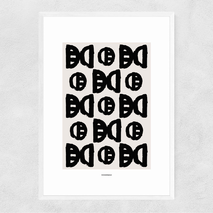 Geo Narrow White Frame