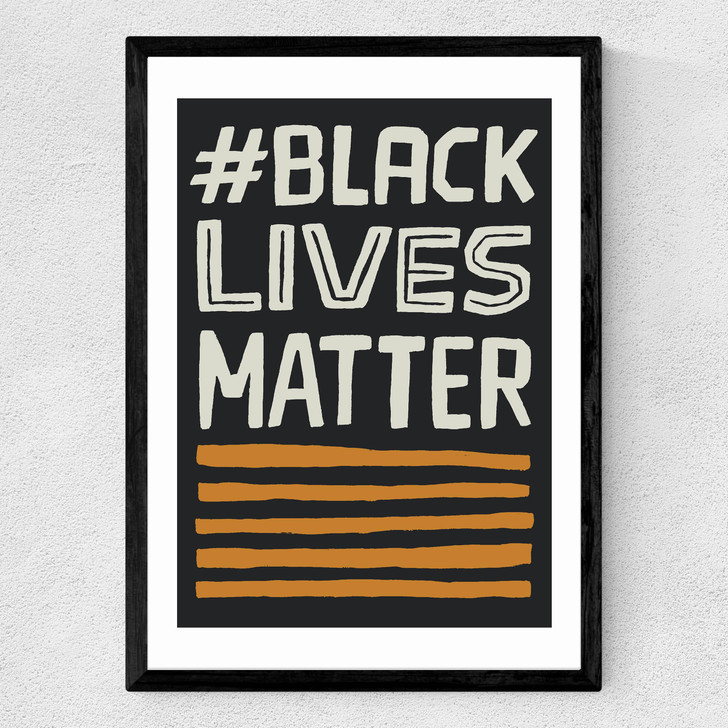 Black Lives Matter Medium Black Frame