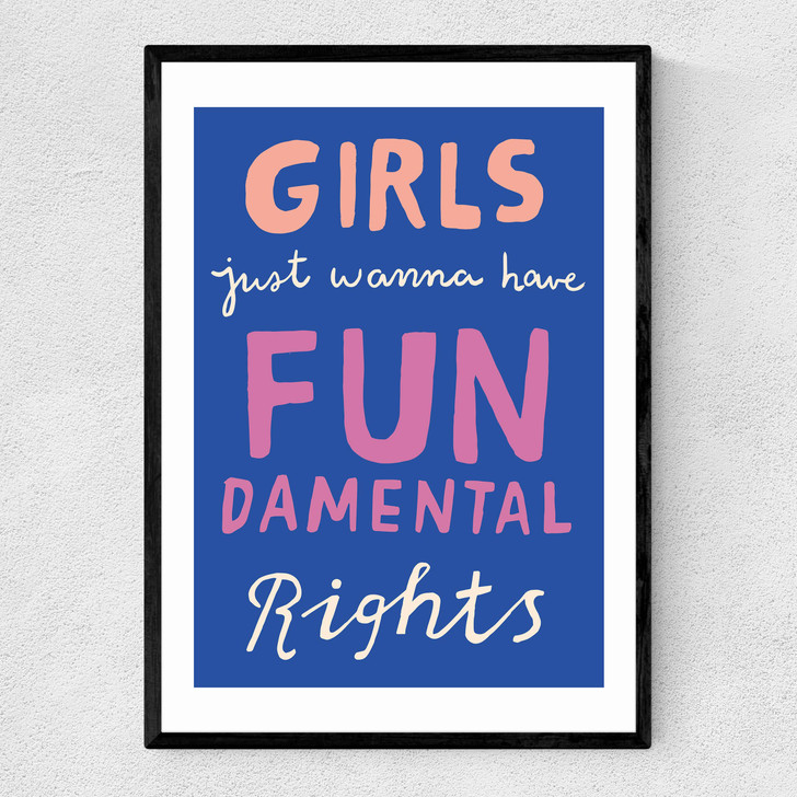 Girls Just Wanna Narrow Black Frame Girls Just Wanna Narrow Black Frame