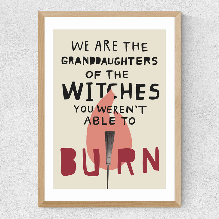 Granddaughters of Witches Medium Oak Frame Granddaughters of Witches Medium Oak Frame