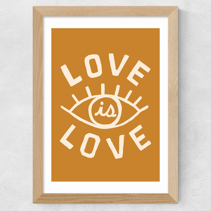 Love is Love Wide Oak Frame Love is Love Wide Oak Frame