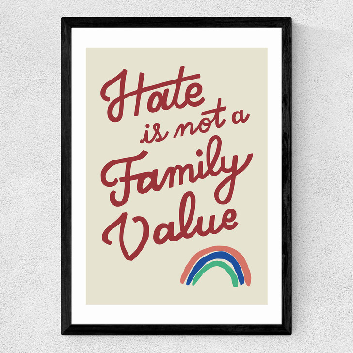 Not a Family Value Medium Black Frame Not a Family Value Medium Black Frame