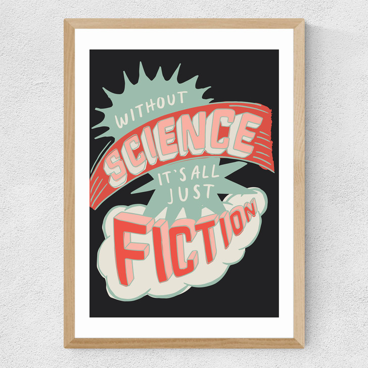 Science Fiction Medium Oak Frame Science Fiction Medium Oak Frame