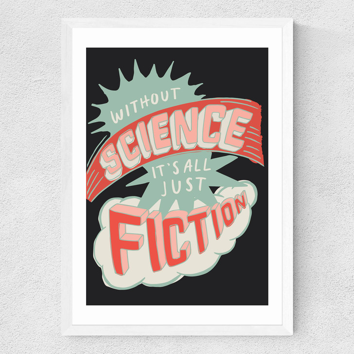 Science Fiction Medium White Frame Science Fiction Medium White Frame