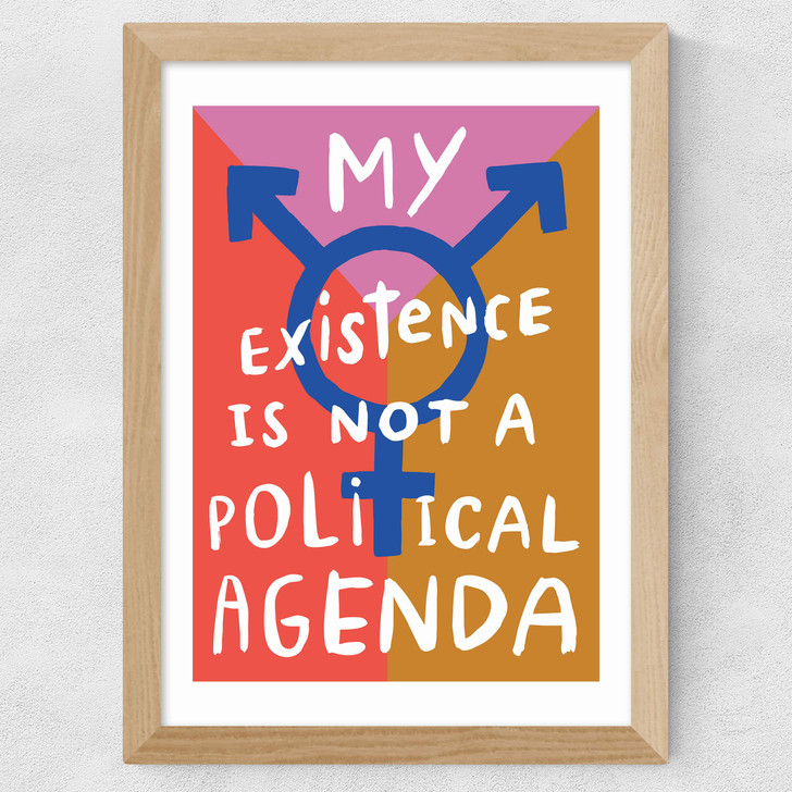 Transgender Wide Oak Frame