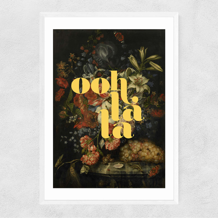 Ooh La La Narrow White Frame